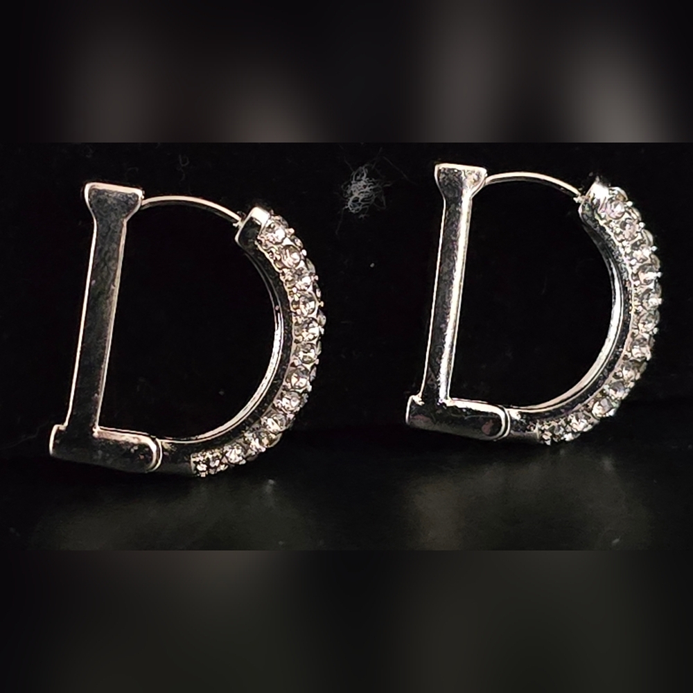 Elegant Silver Plated Hoop Earrings